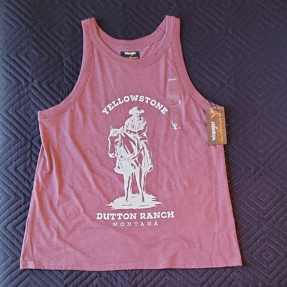 Wrangler Maroon Yellowstone Ranch Tank Top
